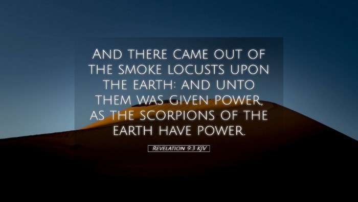 Picture 05 - Revelation 9:3 KJV Desktop Wallpaper - And there came out of the smoke locusts upon the - Desktop Bible Verse Wallpaper
