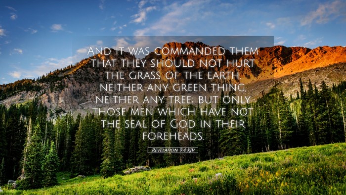Picture 05 - Revelation 9:4 KJV Desktop Wallpaper - And it was commanded them that they should not - Desktop Bible Verse Wallpaper