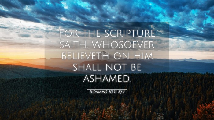 Picture 05 - Romans 10:11 KJV Desktop Wallpaper - For the scripture saith, Whosoever believeth on - Desktop Bible Verse Wallpaper