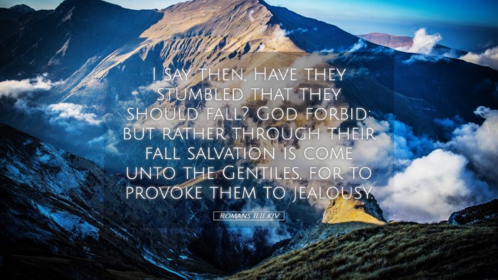 Picture 05 - Romans 11:11 KJV Desktop Wallpaper - I say then, Have they stumbled that they should - Desktop Bible Verse Wallpaper