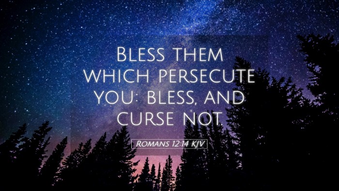 Picture 05 - Romans 12:14 KJV Desktop Wallpaper - Bless them which persecute you: bless, and curse - Desktop Bible Verse Wallpaper