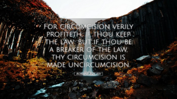Picture 05 - Romans 2:25 KJV Desktop Wallpaper - For circumcision verily profiteth, if thou keep - Desktop Bible Verse Wallpaper