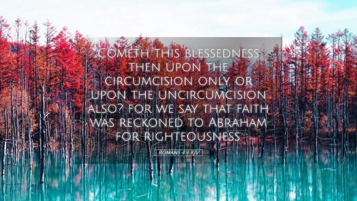 Picture 05 - Romans 4:9 KJV Desktop Wallpaper - Cometh this blessedness then upon the - Desktop Bible Verse Wallpaper