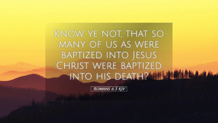 Picture 05 - Romans 6:3 KJV Desktop Wallpaper - Know ye not, that so many of us as were baptized - Desktop Bible Verse Wallpaper