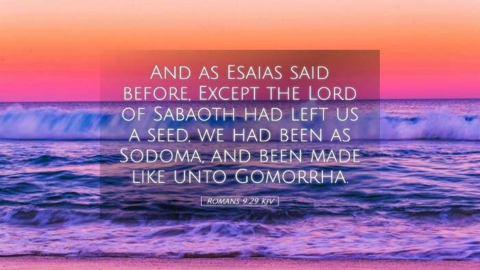 Picture 05 - Romans 9:29 KJV Desktop Wallpaper - And as Esaias said before, Except the Lord of - Desktop Bible Verse Wallpaper