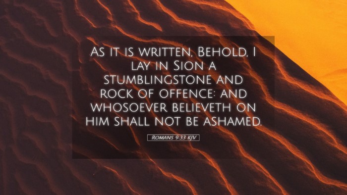 Picture 05 - Romans 9:33 KJV Desktop Wallpaper - As it is written, Behold, I lay in Sion a - Desktop Bible Verse Wallpaper