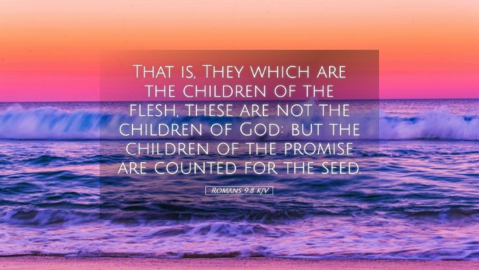 Picture 05 - Romans 9:8 KJV Desktop Wallpaper - That is, They which are the children of the - Desktop Bible Verse Wallpaper