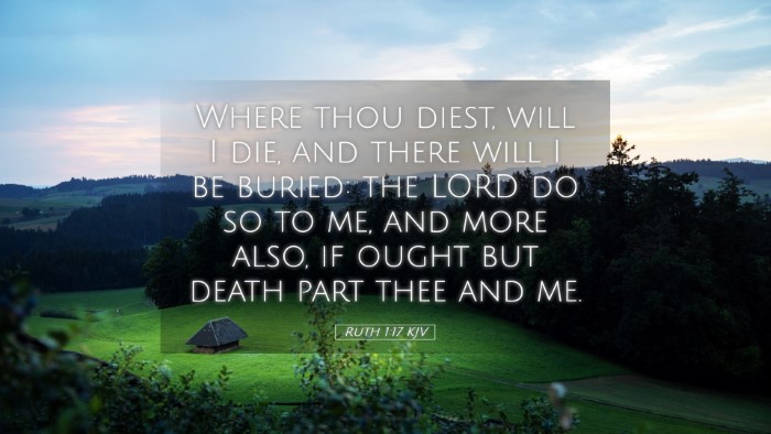 Picture 05 - Ruth 1:17 KJV Desktop Wallpaper - Where thou diest, will I die, and there will I be - Desktop Bible Verse Wallpaper