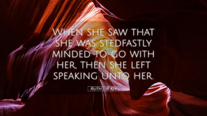 Picture 05 - Ruth 1:18 KJV Desktop Wallpaper - When she saw that she was stedfastly minded to go - Desktop Bible Verse Wallpaper