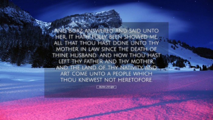 Picture 05 - Ruth 2:11 KJV Desktop Wallpaper - And Boaz answered and said unto her, It hath - Desktop Bible Verse Wallpaper