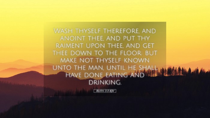 Picture 05 - Ruth 3:3 KJV Desktop Wallpaper - Wash thyself therefore, and anoint thee, and put - Desktop Bible Verse Wallpaper