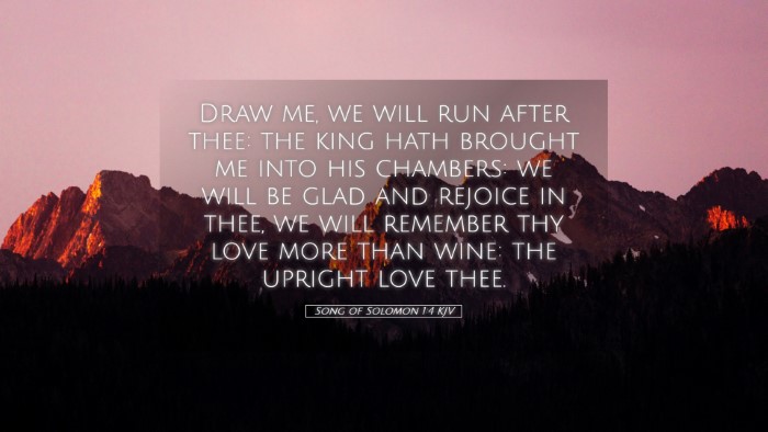 Picture 05 - Song of Solomon 1:4 KJV Desktop Wallpaper - Draw me, we will run after thee: the king hath - Desktop Bible Verse Wallpaper