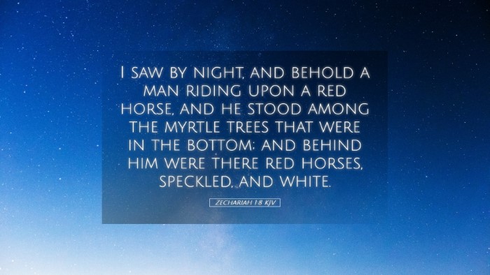 Picture 05 - Zechariah 1:8 KJV Desktop Wallpaper - I saw by night, and behold a man riding upon a - Desktop Bible Verse Wallpaper