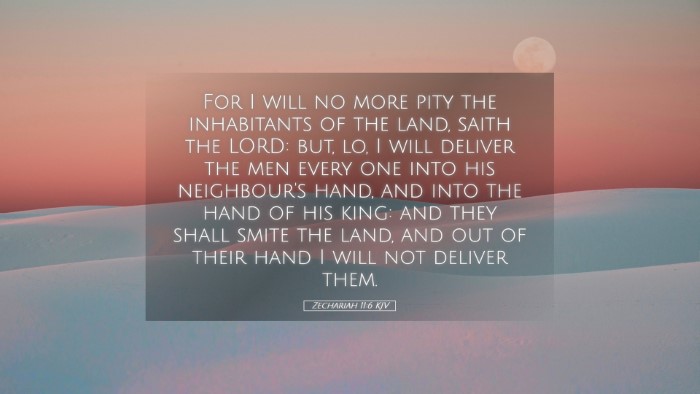 Picture 05 - Zechariah 11:6 KJV Desktop Wallpaper - For I will no more pity the inhabitants of the - Desktop Bible Verse Wallpaper
