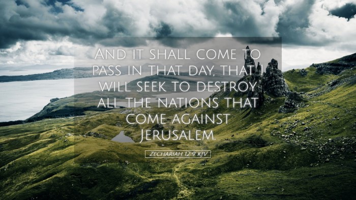 Picture 05 - Zechariah 12:9 KJV Desktop Wallpaper - And it shall come to pass in that day, that I - Desktop Bible Verse Wallpaper