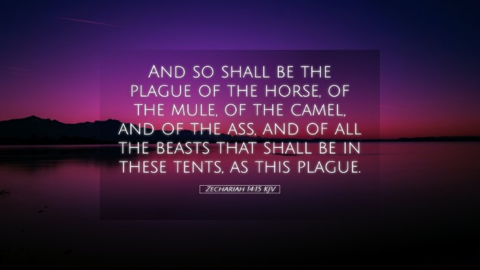 Picture 05 - Zechariah 14:15 KJV Desktop Wallpaper - And so shall be the plague of the horse, of the - Desktop Bible Verse Wallpaper