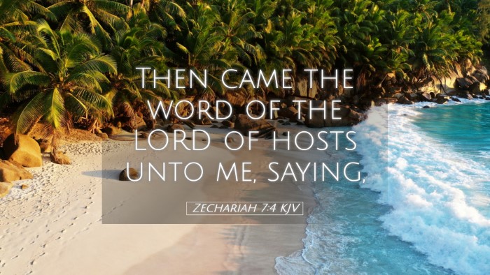 Picture 05 - Zechariah 7:4 KJV Desktop Wallpaper - Then came the word of the LORD of hosts unto me, - Desktop Bible Verse Wallpaper
