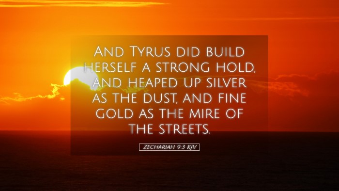 Picture 05 - Zechariah 9:3 KJV Desktop Wallpaper - And Tyrus did build herself a strong hold, and - Desktop Bible Verse Wallpaper