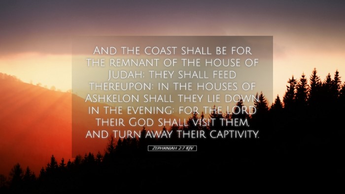 Picture 05 - Zephaniah 2:7 KJV Desktop Wallpaper - And the coast shall be for the remnant of the - Desktop Bible Verse Wallpaper