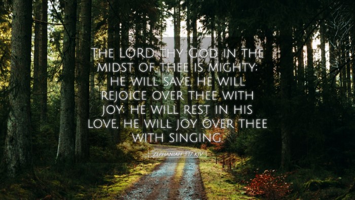 Picture 05 - Zephaniah 3:17 KJV Desktop Wallpaper - The LORD thy God in the midst of thee is mighty; - Desktop Bible Verse Wallpaper