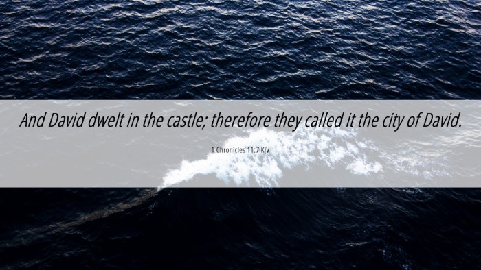 Picture 06 - 1 Chronicles 11:7 KJV Desktop Wallpaper - And David dwelt in the castle; therefore they - Desktop Bible Verse Wallpaper