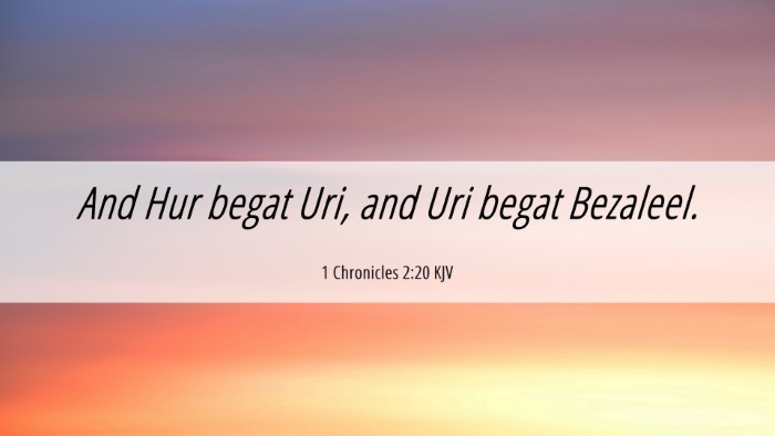 Picture 06 - 1 Chronicles 2:20 KJV Desktop Wallpaper - And Hur begat Uri, and Uri begat - Desktop Bible Verse Wallpaper