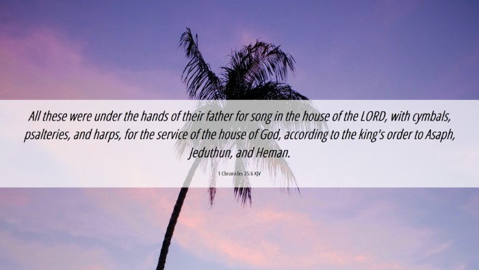 Picture 06 - 1 Chronicles 25:6 KJV Desktop Wallpaper - All these were under the hands of their father - Desktop Bible Verse Wallpaper