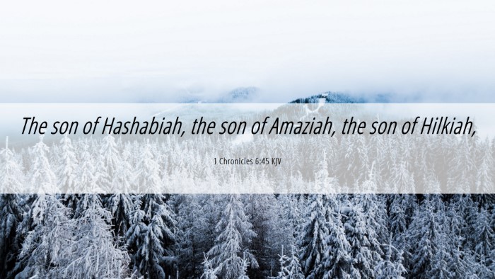 Picture 06 - 1 Chronicles 6:45 KJV Desktop Wallpaper - The son of Hashabiah, the son of Amaziah, the son - Desktop Bible Verse Wallpaper