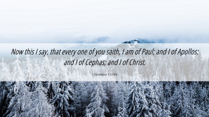 Picture 06 - 1 Corinthians 1:12 KJV Desktop Wallpaper - Now this I say, that every one of you saith, I am - Desktop Bible Verse Wallpaper
