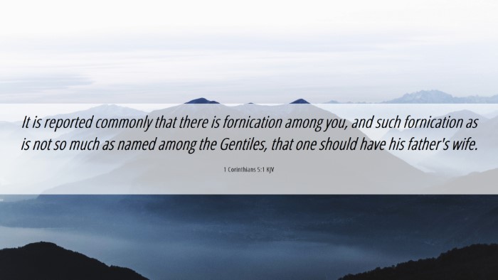 Picture 06 - 1 Corinthians 5:1 KJV Desktop Wallpaper - It is reported commonly that there is fornication - Desktop Bible Verse Wallpaper