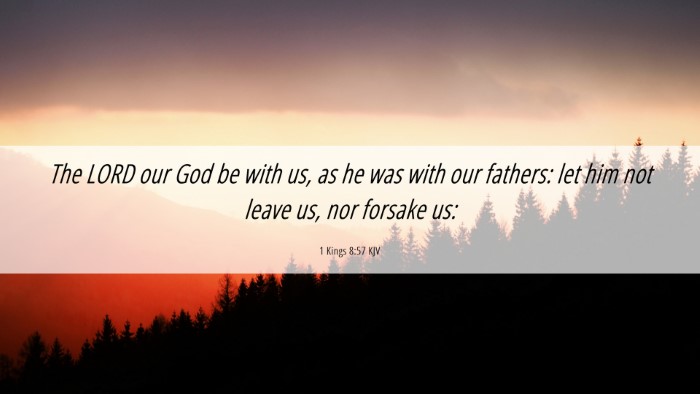 Picture 06 - 1 Kings 8:57 KJV Desktop Wallpaper - The LORD our God be with us, as he was with our - Desktop Bible Verse Wallpaper