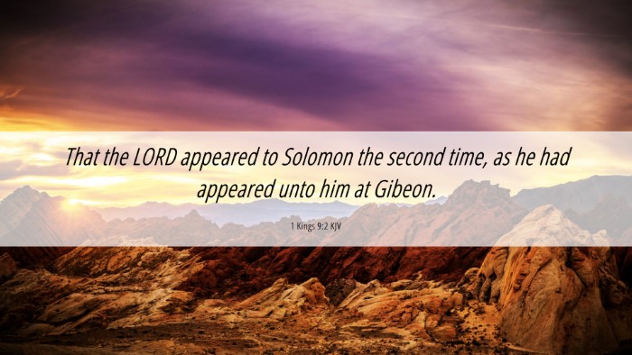 Picture 06 - 1 Kings 9:2 KJV Desktop Wallpaper - That the LORD appeared to Solomon the second - Desktop Bible Verse Wallpaper