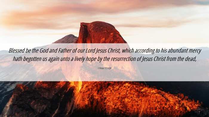 Picture 06 - 1 Peter 1:3 KJV Desktop Wallpaper - Blessed be the God and Father of our Lord Jesus - Desktop Bible Verse Wallpaper