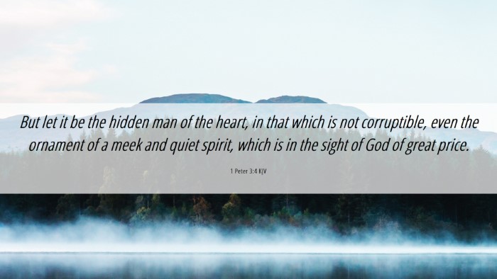 Picture 06 - 1 Peter 3:4 KJV Desktop Wallpaper - But let it be the hidden man of the heart, in - Desktop Bible Verse Wallpaper