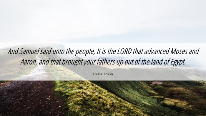 Picture 06 - 1 Samuel 12:6 KJV Desktop Wallpaper - And Samuel said unto the people, It is the LORD - Desktop Bible Verse Wallpaper