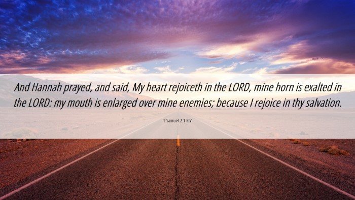 Picture 06 - 1 Samuel 2:1 KJV Desktop Wallpaper - And Hannah prayed, and said, My heart rejoiceth - Desktop Bible Verse Wallpaper