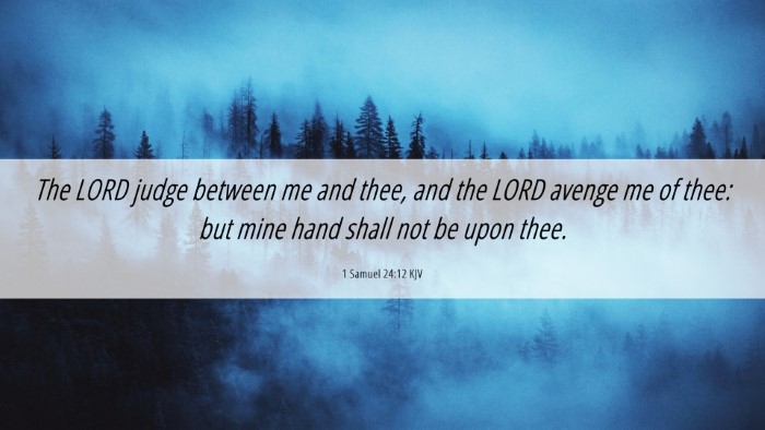 Picture 06 - 1 Samuel 24:12 KJV Desktop Wallpaper - The LORD judge between me and thee, and the LORD - Desktop Bible Verse Wallpaper