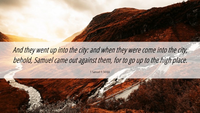 Picture 06 - 1 Samuel 9:14 KJV Desktop Wallpaper - And they went up into the city: and when they - Desktop Bible Verse Wallpaper