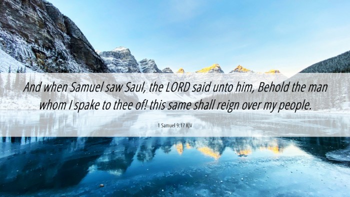 Picture 06 - 1 Samuel 9:17 KJV Desktop Wallpaper - And when Samuel saw Saul, the LORD said unto him, - Desktop Bible Verse Wallpaper