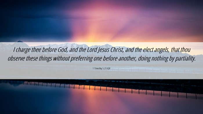Picture 06 - 1 Timothy 5:21 KJV Desktop Wallpaper - I charge thee before God, and the Lord Jesus - Desktop Bible Verse Wallpaper