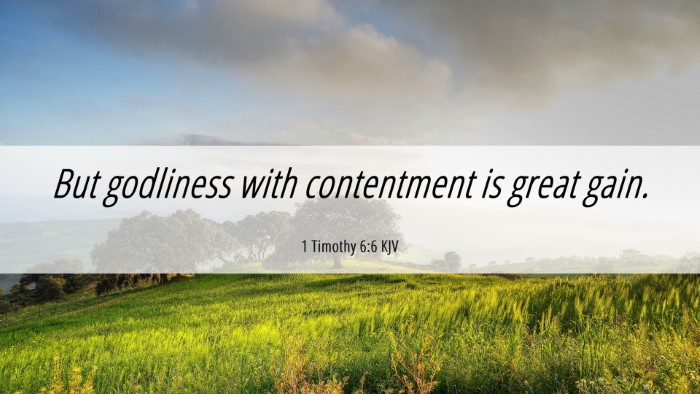 Picture 06 - 1 Timothy 6:6 KJV Desktop Wallpaper - But godliness with contentment is great - Desktop Bible Verse Wallpaper