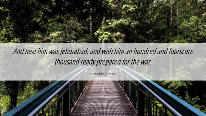 Picture 06 - 2 Chronicles 17:18 KJV Desktop Wallpaper - And next him was Jehozabad, and with him an - Desktop Bible Verse Wallpaper