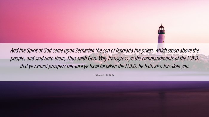 Picture 06 - 2 Chronicles 24:20 KJV Desktop Wallpaper - And the Spirit of God came upon Zechariah the son - Desktop Bible Verse Wallpaper