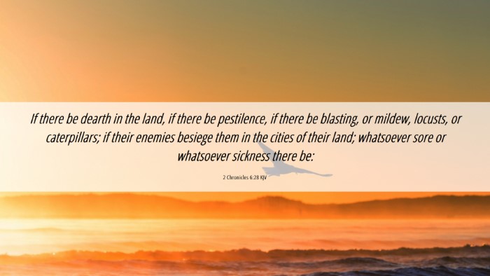 Picture 06 - 2 Chronicles 6:28 KJV Desktop Wallpaper - If there be dearth in the land, if there be - Desktop Bible Verse Wallpaper