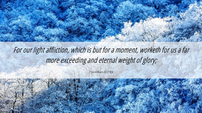 Picture 06 - 2 Corinthians 4:17 KJV Desktop Wallpaper - For our light affliction, which is but for a - Desktop Bible Verse Wallpaper