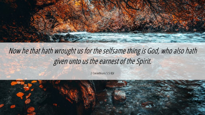 Picture 06 - 2 Corinthians 5:5 KJV Desktop Wallpaper - Now he that hath wrought us for the selfsame - Desktop Bible Verse Wallpaper
