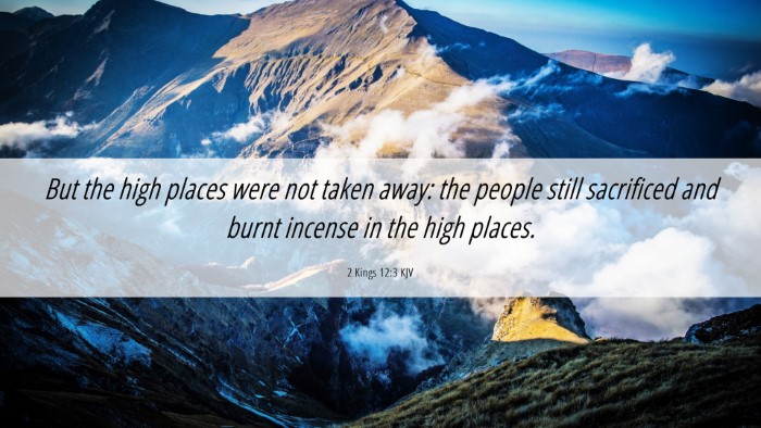 Picture 06 - 2 Kings 12:3 KJV Desktop Wallpaper - But the high places were not taken away: the - Desktop Bible Verse Wallpaper