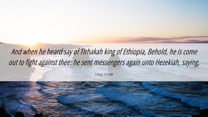 Picture 06 - 2 Kings 19:9 KJV Desktop Wallpaper - And when he heard say of Tirhakah king of - Desktop Bible Verse Wallpaper