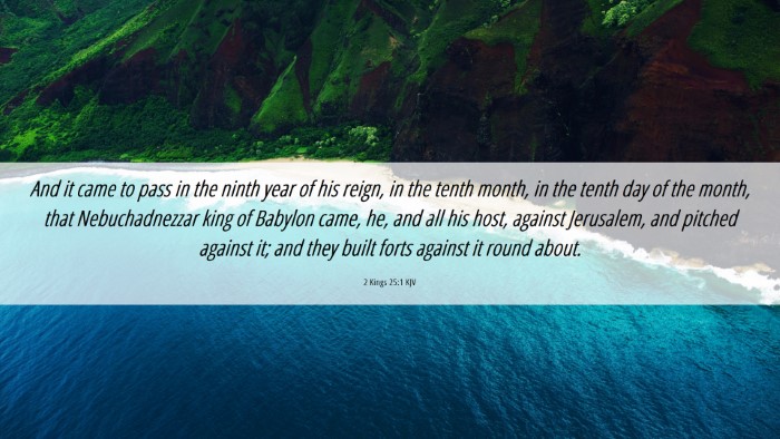Picture 06 - 2 Kings 25:1 KJV Desktop Wallpaper - And it came to pass in the ninth year of his - Desktop Bible Verse Wallpaper