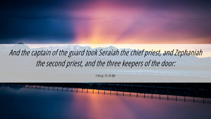 Picture 06 - 2 Kings 25:18 KJV Desktop Wallpaper - And the captain of the guard took Seraiah the - Desktop Bible Verse Wallpaper